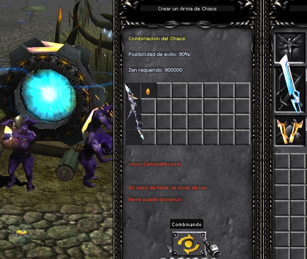 Combinación en Chaos Machine